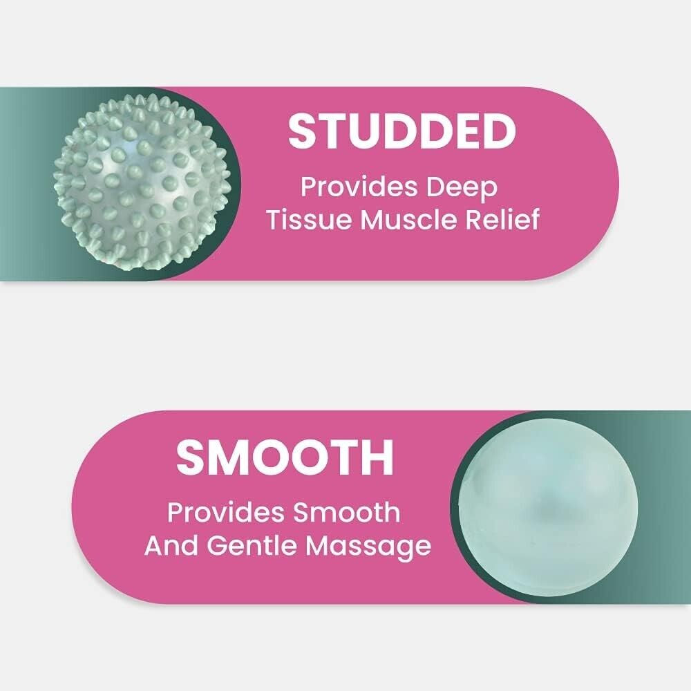 EVER READY HOT & COLD MASSAGE BALL SET for DEEP TISSUE MUSCLE RELIEF